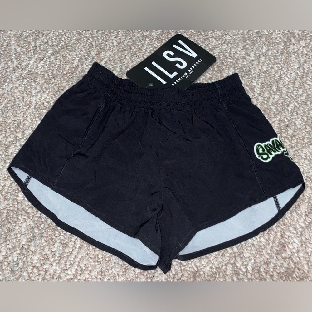 NEW Cheer Athletics Team Shorts Savage 6 Youth Large Lined Youth Athletic Shorts
